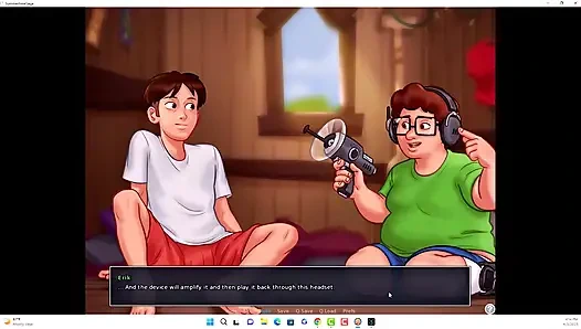 Summertime saga - Johannes and Erik watched Iwanka, Iwanka gave Johannes a blow job on camera