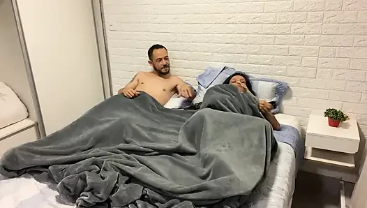 Wife had to share hotel bed with husband's stepsister