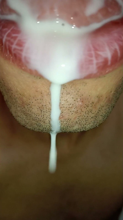 tongue, I want cum in my mouth, tongue, hard, cute, sloopy, submissive milk swallower | Clip 1
