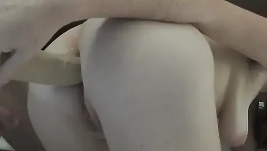 Fucking My Tight Virgin Asshole With A Big Dildo