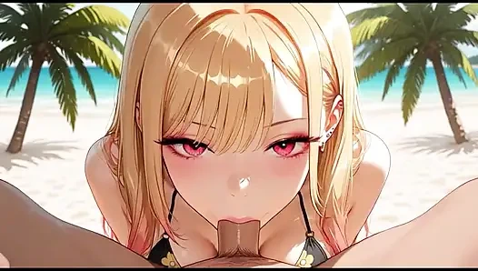 Marin hentai ngentot pantat