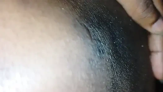 Cute plump african girl shows off her feet, black knees and light thighs for your enjoyment