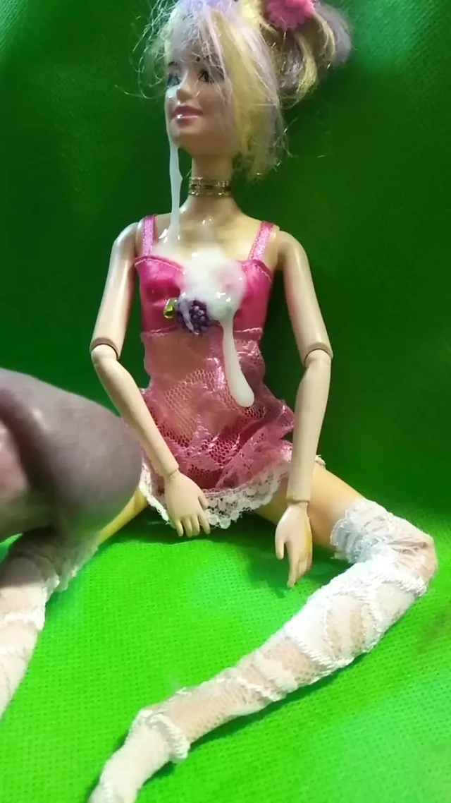 Cumshot on my cute doll.