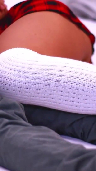 Emotional moment from "Sexy secretary with her boss in her hotel room"