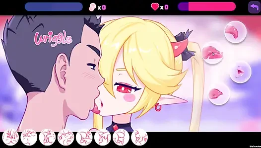 Hentai Game - Elf Girl Pinball  - Sexy Succubus with a Slender Body in a Raw, Tight Sex Session