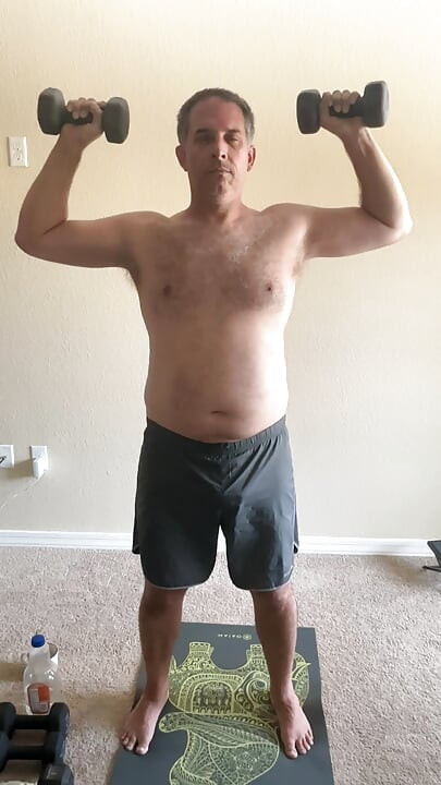 Stretching and lifting weights