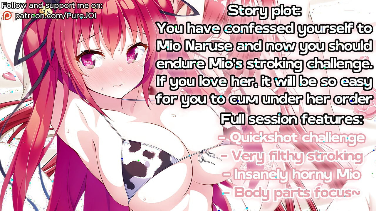 Mio Naruse challenges your cock for a quick cumshot! (JOI)
