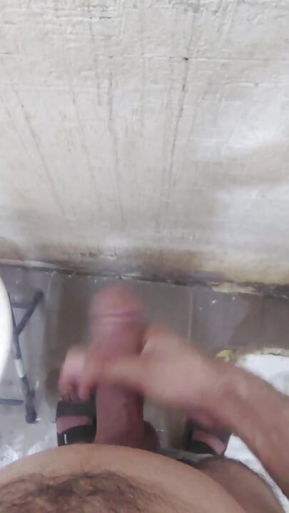 Masturbating in bathroom with big White dick full video bathroom