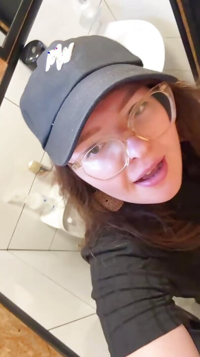 My full naked risky public bathroom masturbation