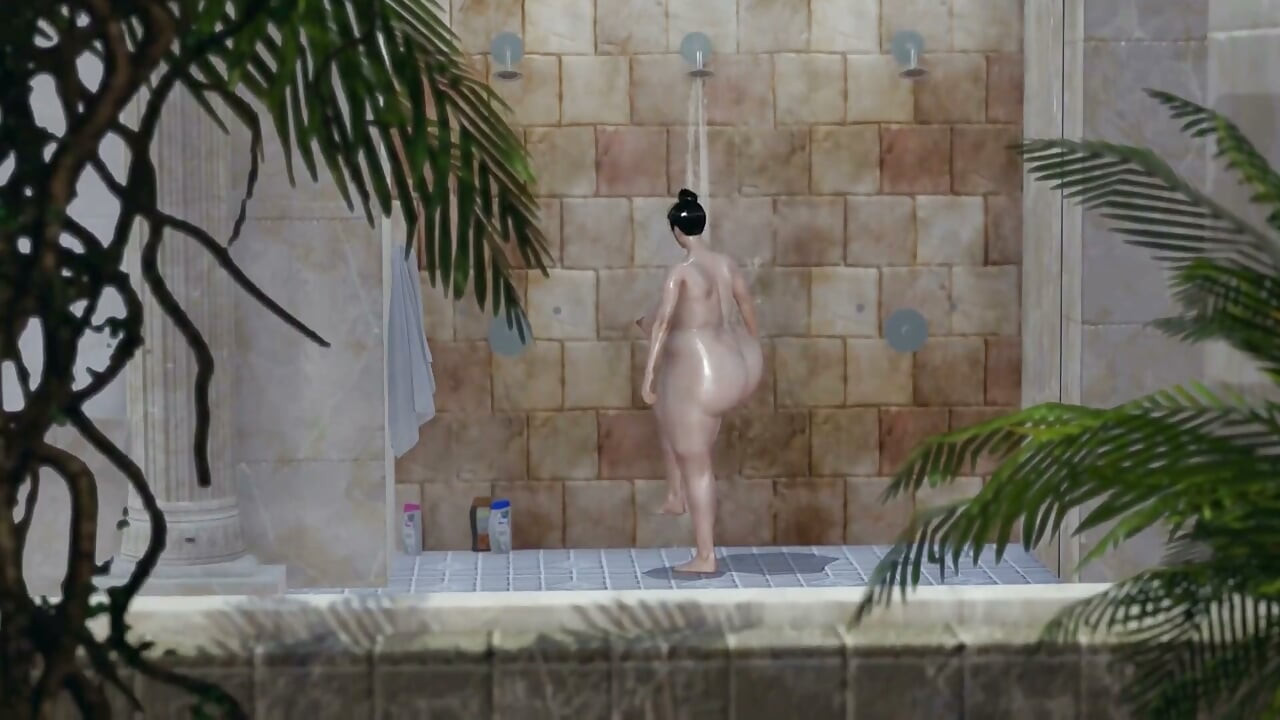 Hari Sauna. Awek montel bengkung membenarkan pelawat rumah mandi awam untuk mengongkeknya selepas mandi. Emptie41