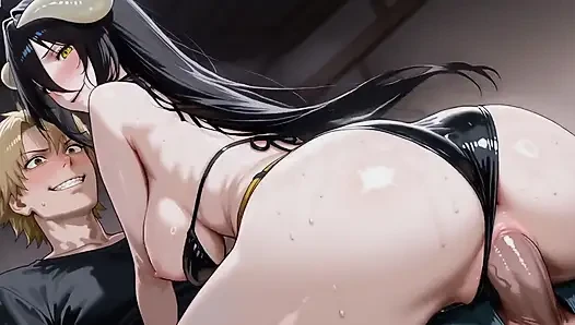 Denji (cm) x albedo (overlord)