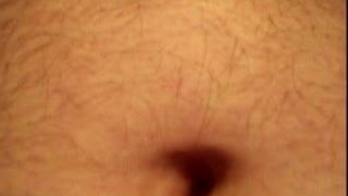 Big tummy with belly button probe.