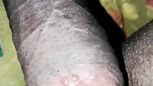Bihar mommy likes to fuck Dirty Pooja's big black cock and take her throat deep