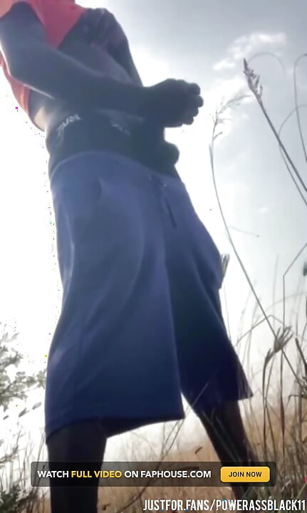 Masturbating Alone Intensely in the Bush