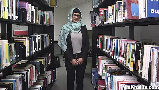 Mia Khalifa - Big Tit Mia Takes Big Cock in the Library