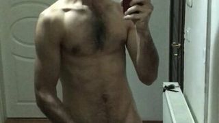 Adonis Man Jerks Off And Cums On Mirror - Turkish Bora Zeiss