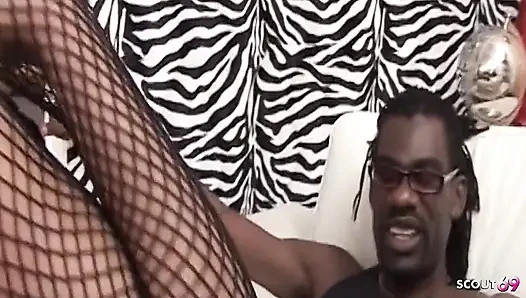 BBC Neighbor Secretly Fucks Hot Ebony MILF Pleasure Bunny and Cums Inside Her Pussy