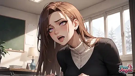 Kar yağışlı fışkırtmalı orgazm çifte penetrasyon ve ıslak nektar