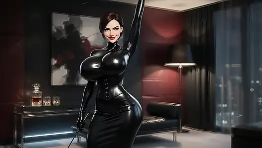 Девушка ИИ - одержимость бондажем