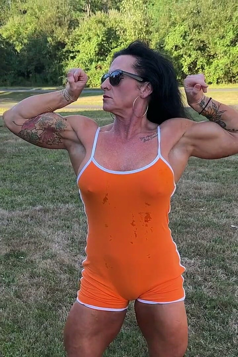 Muscle MILFs Cum Command JOI