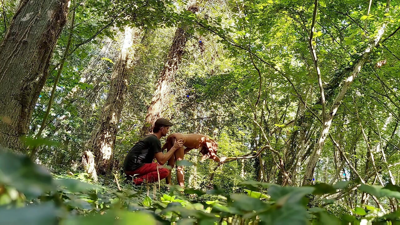 Hot encounter in the brittany woods