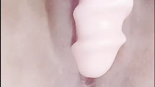 Playing alone and putting it all the way in