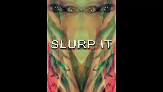 Wank and Slurp with Goddess Lana CEI Looper for Dumb Dumb Heads