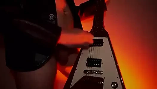 Gay Playing Guitar