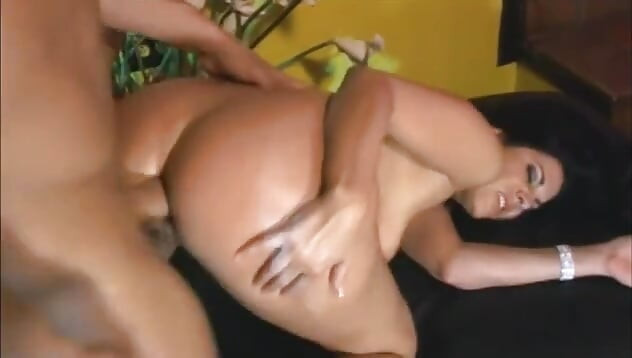Guy Drills Sexy Whore's Tight Asshole and Pussy in Living Room