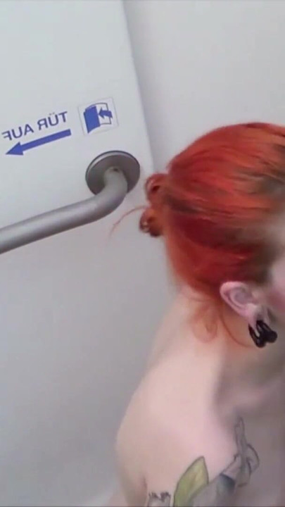 Stunning moment from "REDHEAD GERMAN STREET HOOKER FUCK FOR CASH ON RAILWAY TOILET"