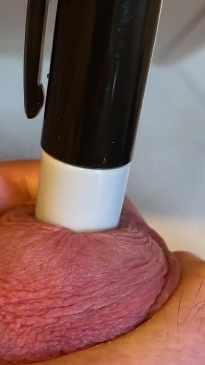 Unforgettable moment from "Super Sharpie urethral sounding"