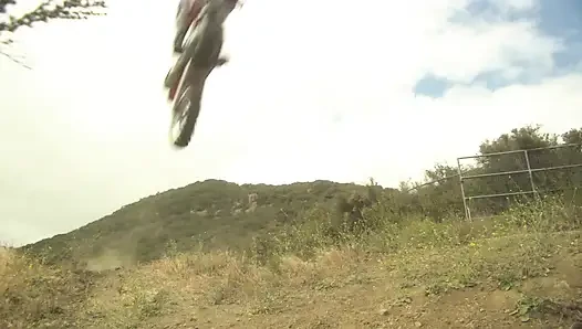 Kinky pornstars fuck on their four-wheeler outdoors