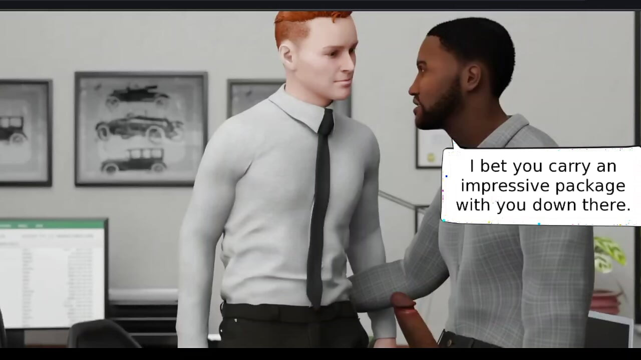 Interracial hard work for the office newbie!