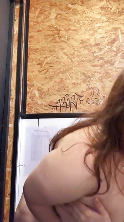 My full naked risky public bathroom masturbation