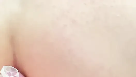 My tight pussy squeeze and grips his dick till he explodes inside condom