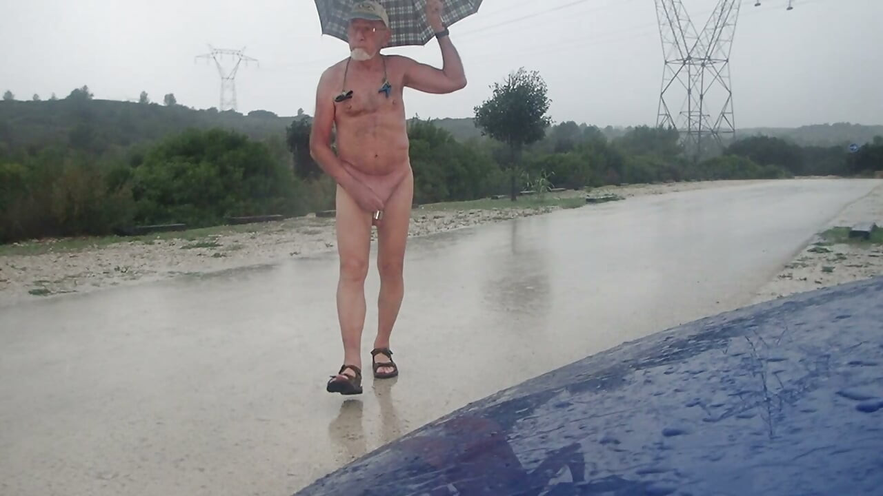 Exibição de CBT na chuva