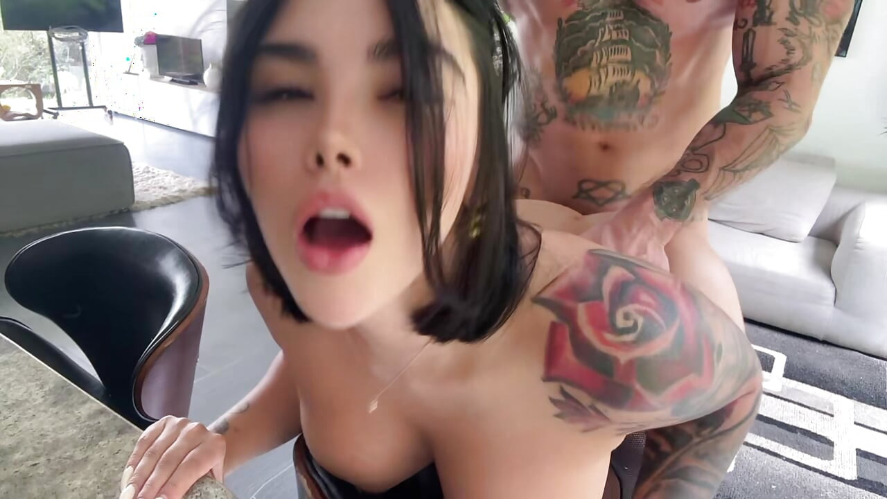I MODEL MY BLACK LINGERIE TO MY GYM TRAINER... SHE FUCKS ME BETTER THAN MY HUSBAND'S CUCKOLD