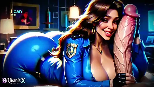 Vollbusige polizei, MILf: SPH beim fantasieren über monsterschwänze (Innere Monolog-Fantasie)