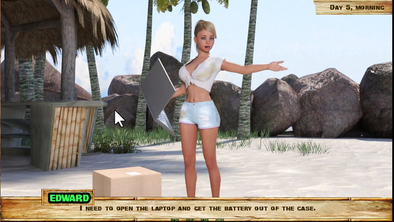 Lewd Island #5 - she really loves sucking cock as if she is a pro