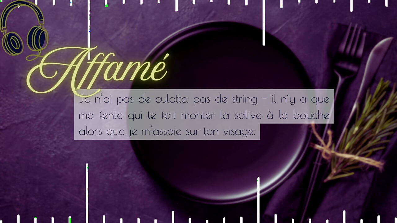 Bouffe ma chatte - French audio JOI Eating Out