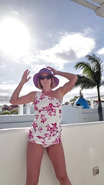 Standing Piss Through My Lace Thong on the Roof