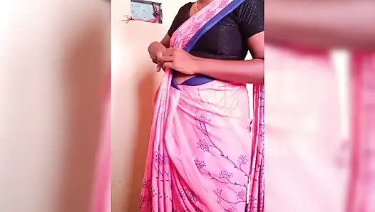 ammu dress change nighty to saree big tits ammus boobs show