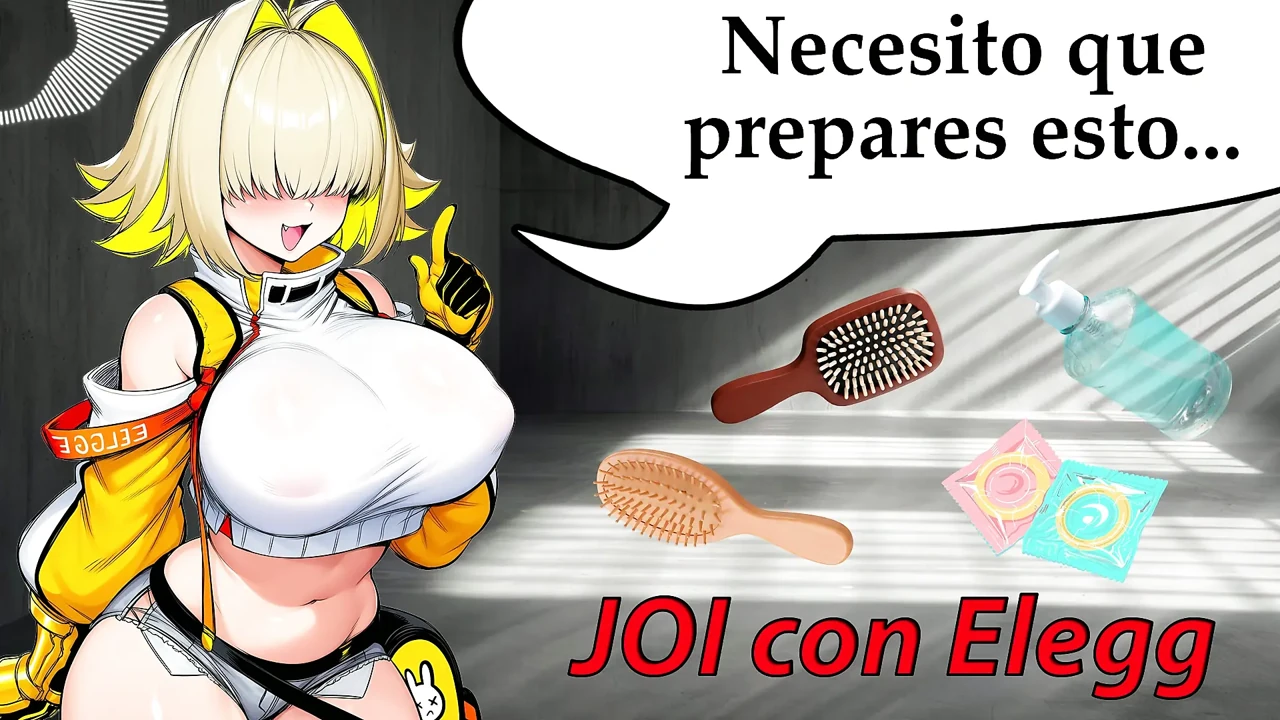 Spanish Audio JOI. NIKKE's Elegg jerks you off with his... brushes?