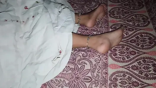 Entering Indian stepmother's room under the pretext of being scared alon...