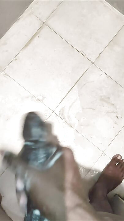 TS Azzy Doing Self Pleasure Best Soap Handjob Masturbation In Bathroom