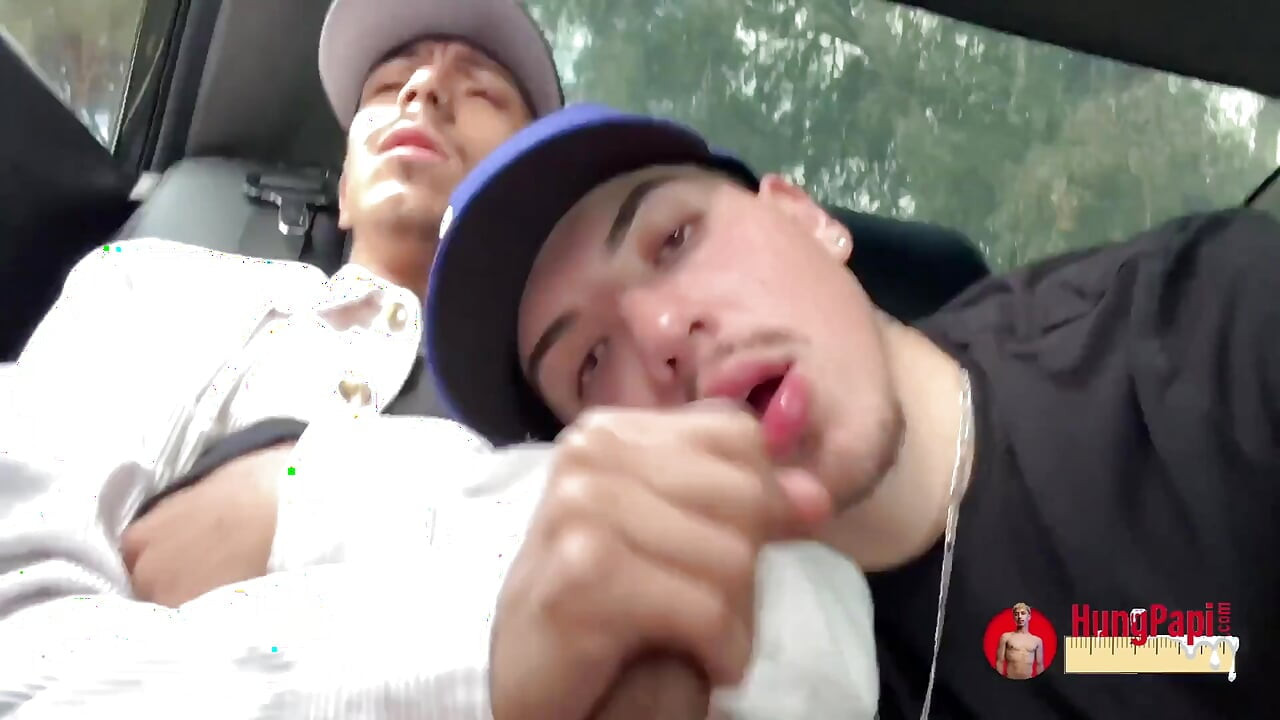 Sucking Big Uncut Cock Hung Papi Caught!