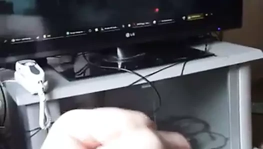 Quick jerk with thick hard cum