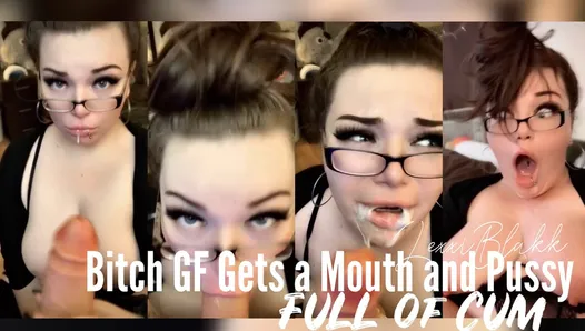 Bitch GF Gets a Mouth & Pussy Full of Cum (Extended Preview)