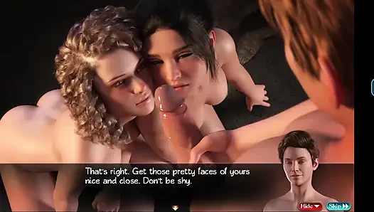 Sharing bed with step sister hot friend with noticing her and she also want to join us