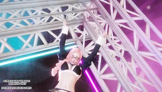 MMD Love Это - сексуальная Seraphine, танец Лиги легенд, хентай без цензуры 4K 60FPS